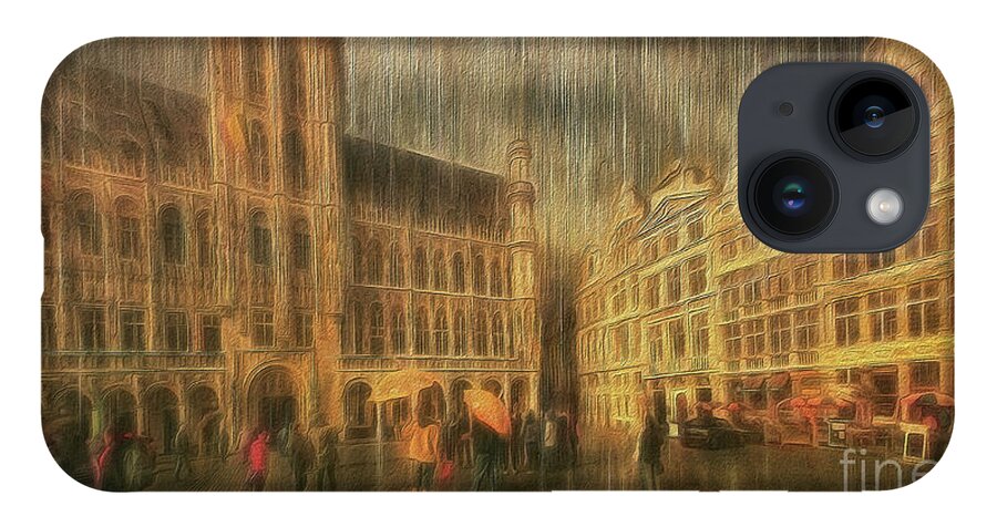 La Grande Place iPhone 14 Case featuring the photograph Deluge by Leigh Kemp