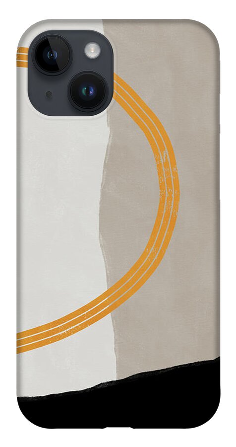 Modern iPhone 14 Case featuring the mixed media Destination 5- Art by Linda Woods by Linda Woods
