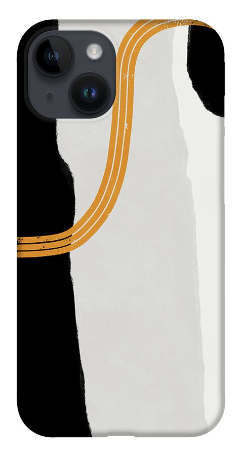 Modern iPhone 14 Case featuring the mixed media Destination 6- Art by Linda Woods by Linda Woods