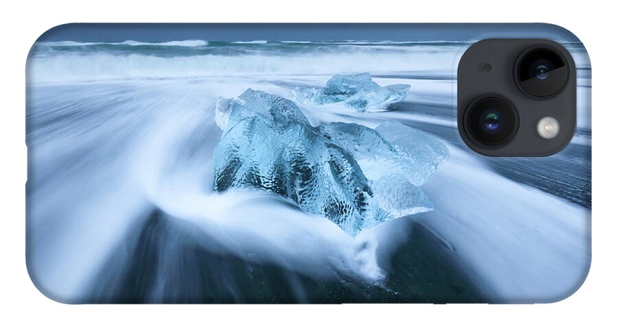 Iceland iPhone 14 Case featuring the photograph Diamond Beach by Rob Davies