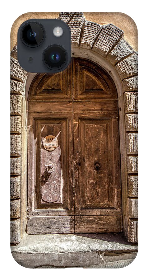 Tuscany iPhone 14 Case featuring the photograph Door Thirty Two of Tuscany by David Letts