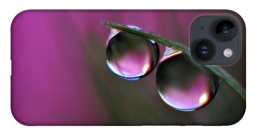 Water Drops iPhone 14 Case featuring the photograph Double Trouble by Michelle Wermuth