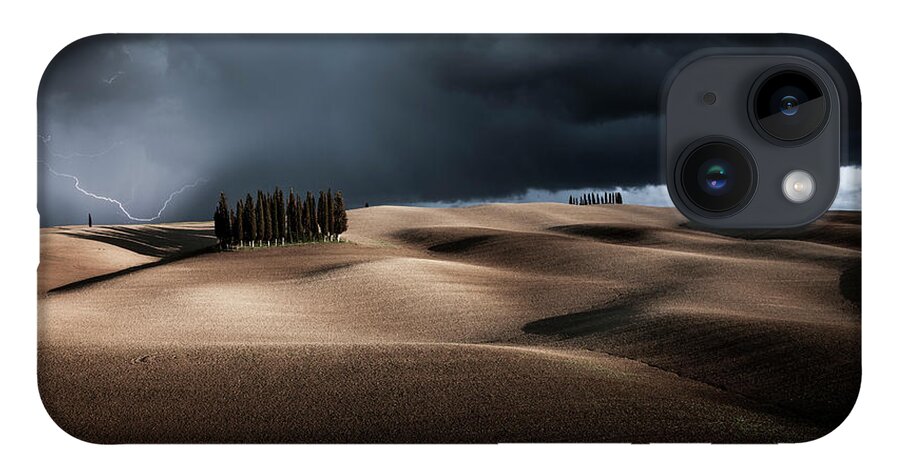 Awlrm iPhone 14 Case featuring the photograph Eye of the storm by Francesco Riccardo Iacomino