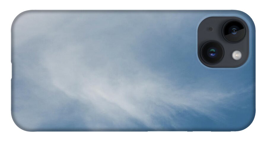 White iPhone 14 Case featuring the photograph Feather cloud by Kathleen Gauthier