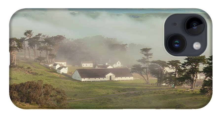 North America iPhone 14 Case featuring the photograph Fog Over Pierce Ranch by Jonathan Nguyen