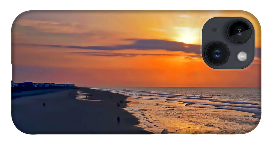 Folly Beach iPhone Case featuring the photograph Folly Beach Sunrise by Meta Gatschenberger