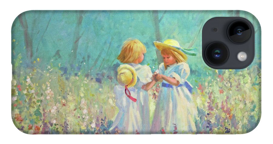 Flowers iPhone 14 Case featuring the painting Friendship by Carolyne Hawley