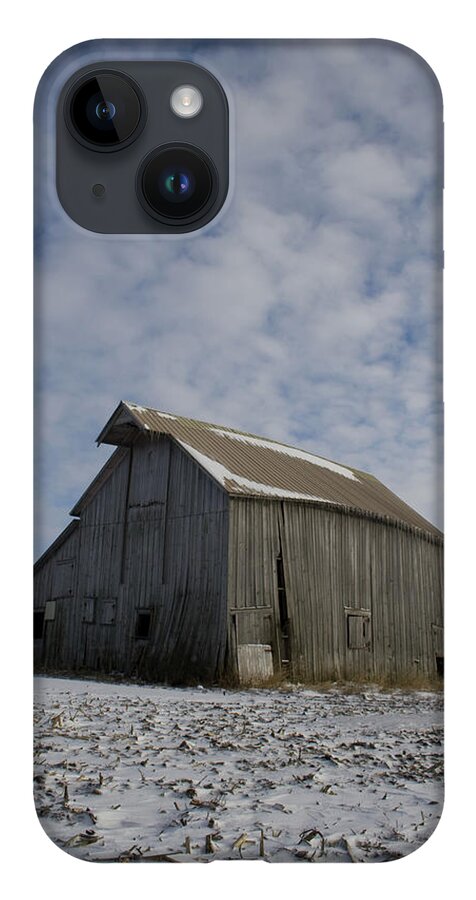 Frozen Dusting Barn iPhone 14 Case featuring the photograph Frozen Dusting Barn by Dylan Punke