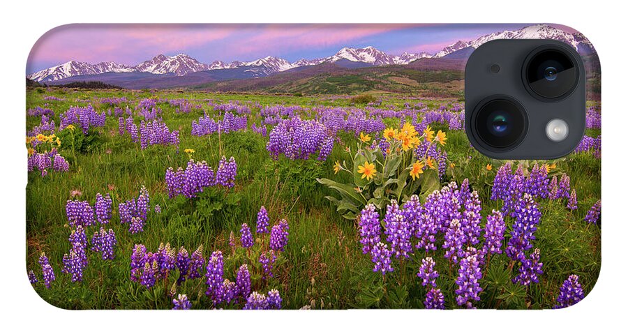 Gore Range iPhone 14 Case featuring the photograph Gore Range Sunrise by Aaron Spong