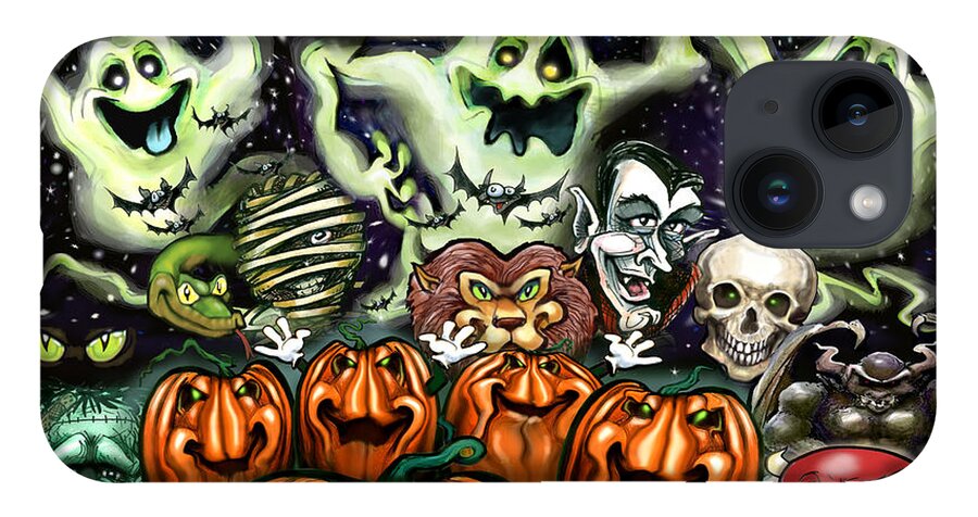Halloween iPhone Case featuring the digital art Halloween Fun by Kevin Middleton