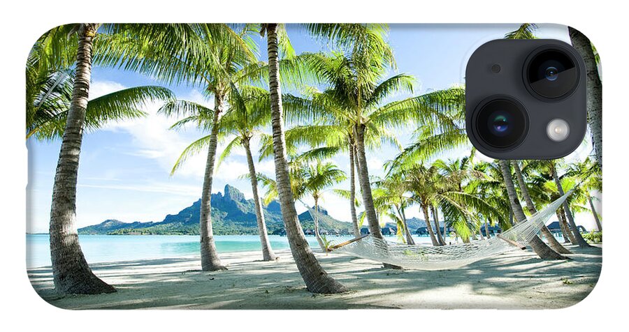 Hanging iPhone 14 Case featuring the photograph Hammock At Bora Bora, Tahiti by Yusuke Okada/amanaimagesrf