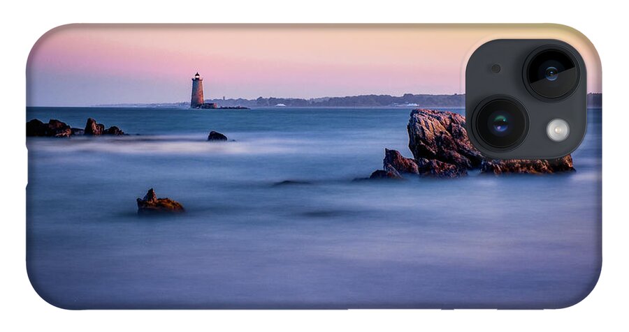 Blue Hour iPhone Case featuring the photograph Harbor Light by Jeff Sinon