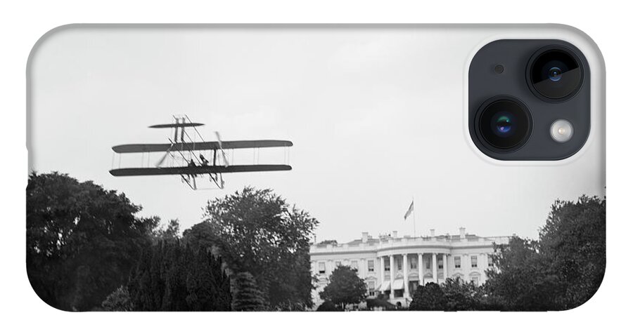 White House iPhone Case featuring the photograph Harry Atwood Landing At The White House by Library Of Congress/science Photo Library