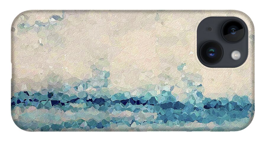 Blue iPhone 14 Case featuring the painting Hebrews 4 16. Come Boldly by Mark Lawrence