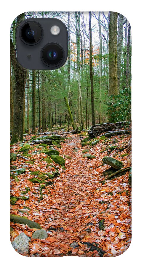 Photo For Sale iPhone 14 Case featuring the photograph Hiking Trail in Autumn by Robert Wilder Jr