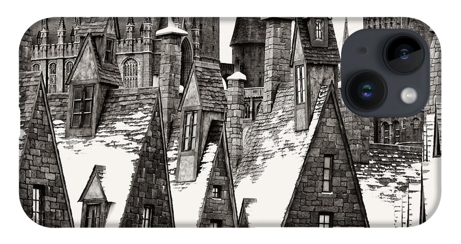 Hogsmeade Textures iPhone 14 Case featuring the photograph Hogsmeade Textures by Dark Whimsy