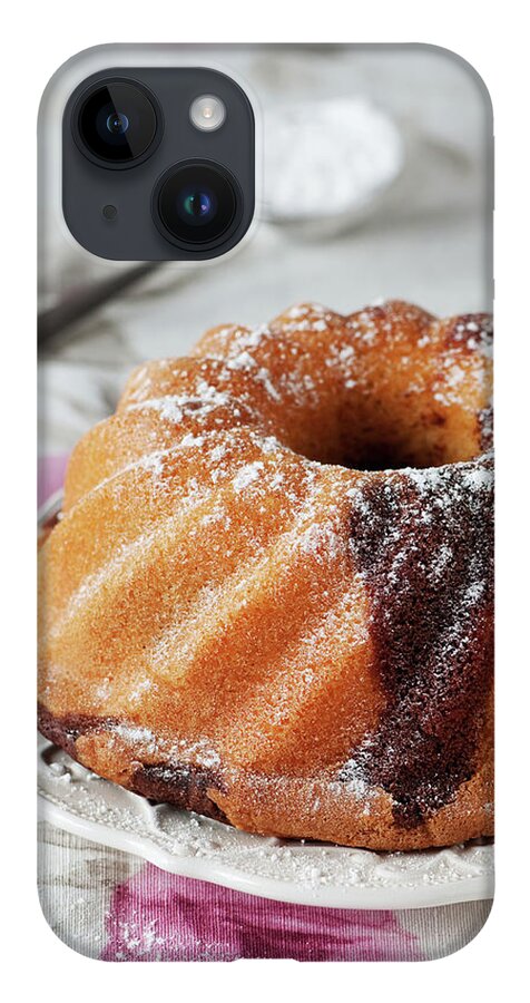 Temptation iPhone 14 Case featuring the photograph Homemade Cake With Chocolate by Oxana Denezhkina