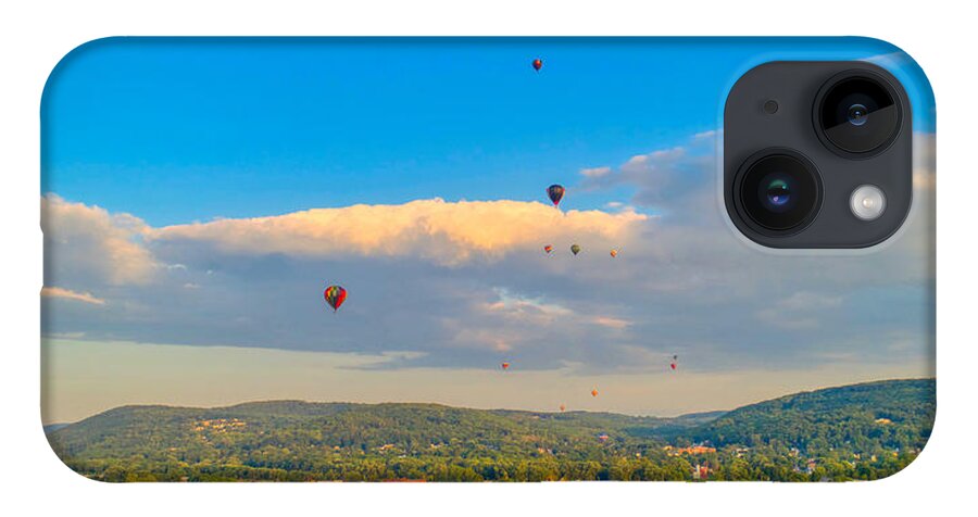 New York iPhone 14 Case featuring the photograph Hot Air Ballon Cluster by Anthony Giammarino