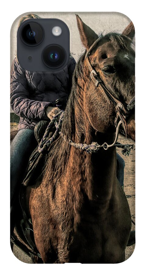 Horse Rider iPhone Case featuring the photograph In the saddle by Aleksander Rotner