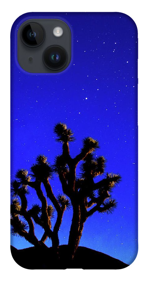 2016 iPhone 14 Case featuring the photograph Joshua tree Under the Stars by Tim Kathka