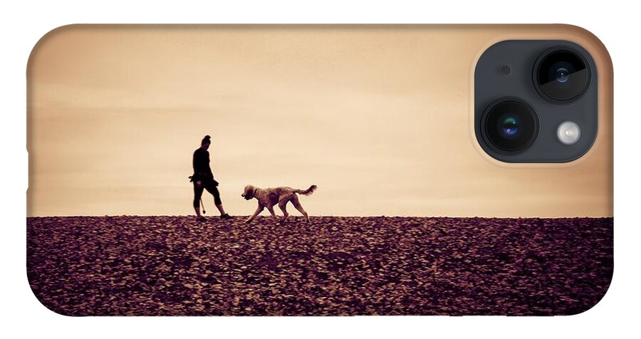 Dog iPhone 14 Case featuring the photograph Lady with Dog by Anamar Pictures