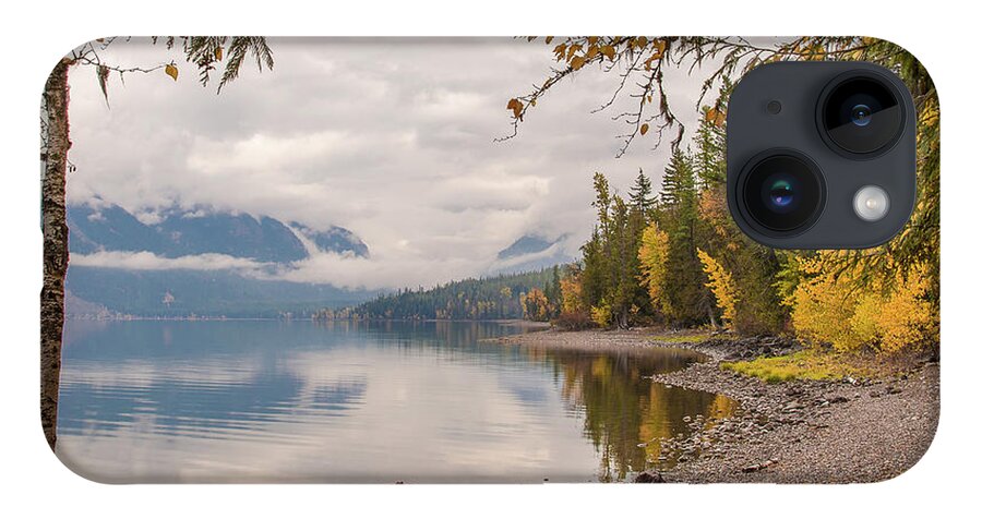 2015 iPhone 14 Case featuring the photograph Lake McDonald in Glacier NP by Tim Kathka