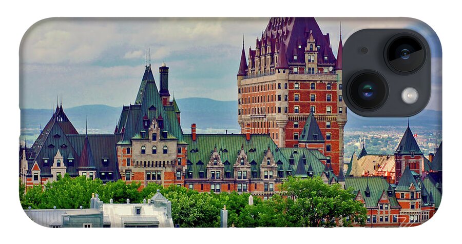 Le Chateau Frontenac iPhone Case featuring the photograph Le Chateau Frontenac by Meta Gatschenberger