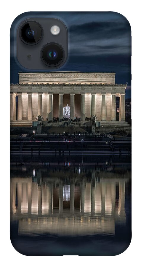 Washington Dc iPhone 14 Case featuring the photograph Looking At Abe by Robert Fawcett