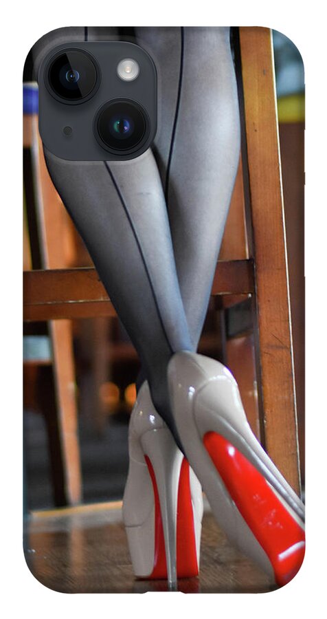Legs iPhone 14 Case featuring the photograph Louboutin by Jim Lesher