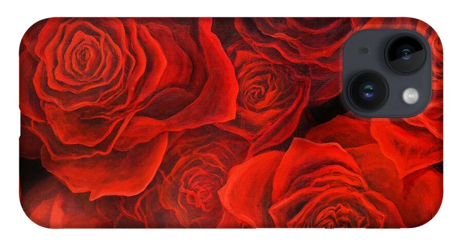 Rose iPhone Case featuring the painting Love Roses by Lynne Pittard