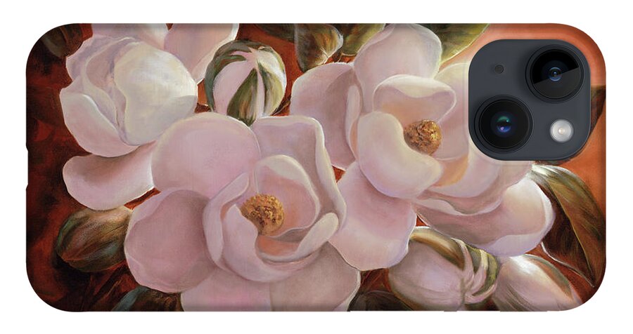 Magnolia iPhone Case featuring the painting Magnolia Sunrise by Lynne Pittard