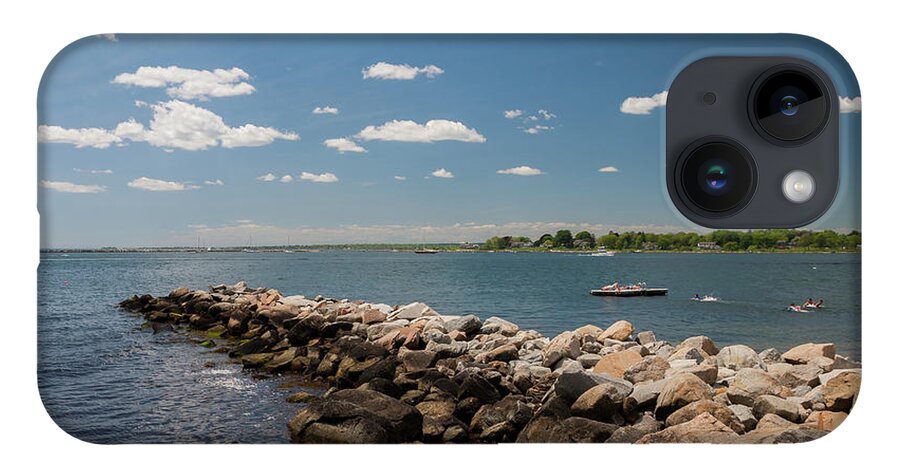 Stonington Point iPhone 14 Case featuring the photograph Memorial Day 2019 at Stonington Point by Kirkodd Photography Of New England