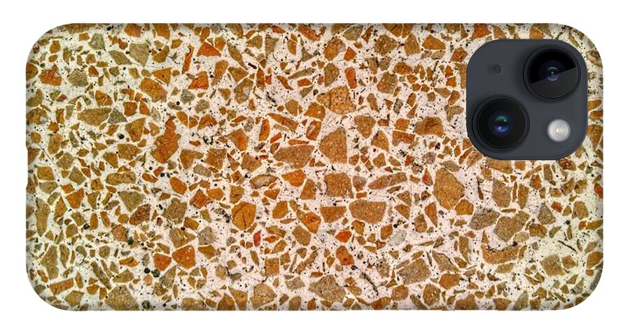 Mid Century iPhone 14 Case featuring the photograph Mid Century Terrazzo by Christopher Lotito