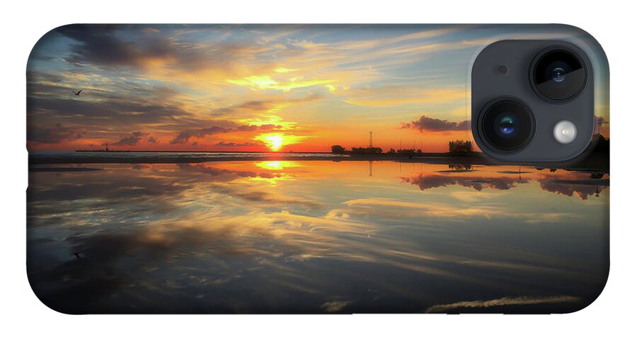 Mirrored iPhone Case featuring the photograph Mirrored Sky in Chicago by Owen Weber