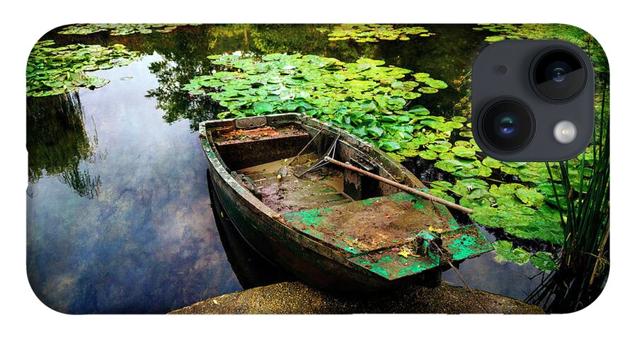 France iPhone 14 Case featuring the photograph Monet's Gardeners Boat by Craig J Satterlee