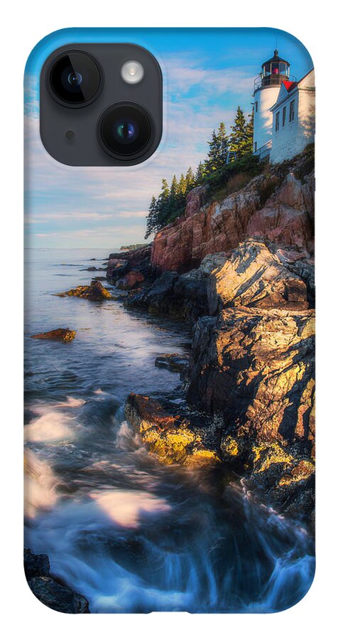  Bass iPhone 14 Case featuring the photograph Morning At Bass Harbor Lighthouse by Owen Weber