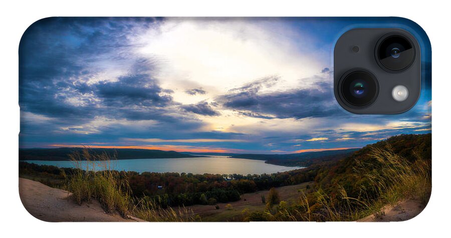 Morning iPhone Case featuring the photograph Morning Glow Over Glen Lake by Owen Weber