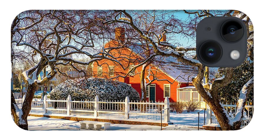 New Hampshire iPhone 14 Case featuring the photograph Morning Light, Winter Garden. by Jeff Sinon