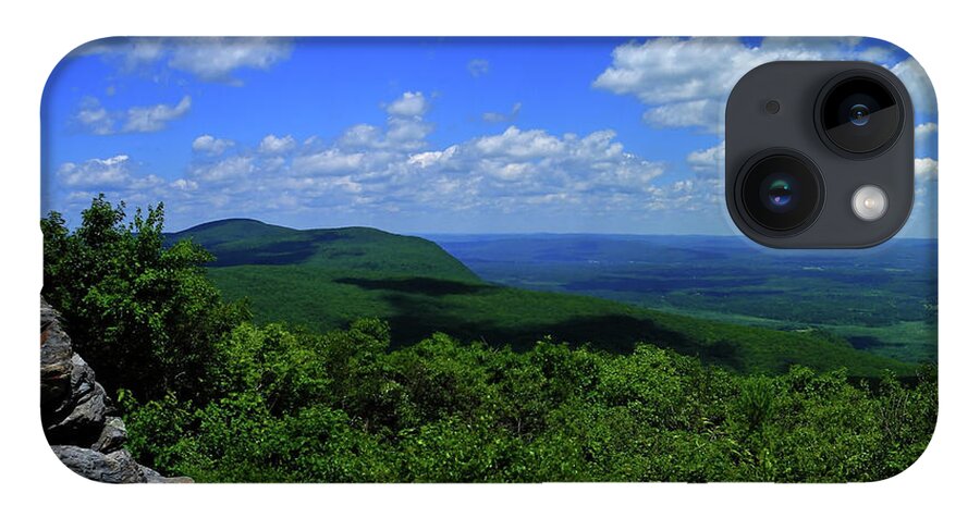 Mount Everett And Mount Race From The Summit Of Bear Mountain In Connecticut iPhone 14 Case featuring the photograph Mount Everett and Mount Race from the Summit of Bear Mountain in Connecticut by Raymond Salani III