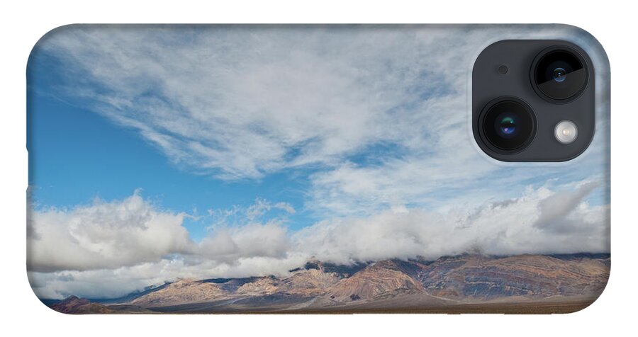 Arid Climate iPhone 14 Case featuring the photograph Mud Flats in Panamint Valley by Jeff Goulden