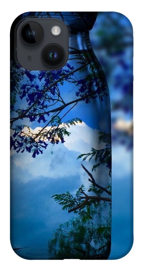 Colettte iPhone 14 Case featuring the photograph Nature Through Bottle by Colette V Hera Guggenheim