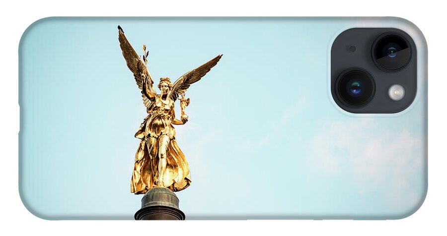 1x1 iPhone 14 Case featuring the photograph Nike - the golden beauty by Hannes Cmarits