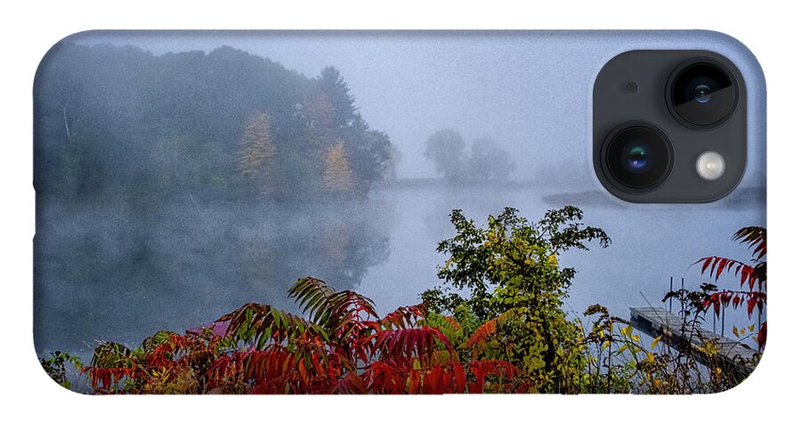 Hayward Garden Putney Vermont iPhone 14 Case featuring the photograph October Fog II by Tom Singleton