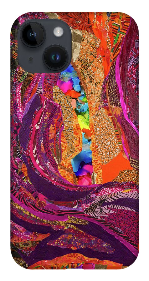 Oju Olurun iPhone 14 Case featuring the tapestry - textile Oju Olorun III by Apanaki Temitayo M