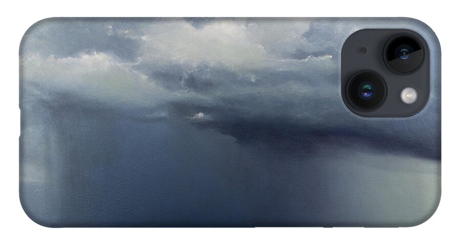 Derek Kaplan iPhone 14 Case featuring the painting Opt.26.19 'Storm' by Derek Kaplan