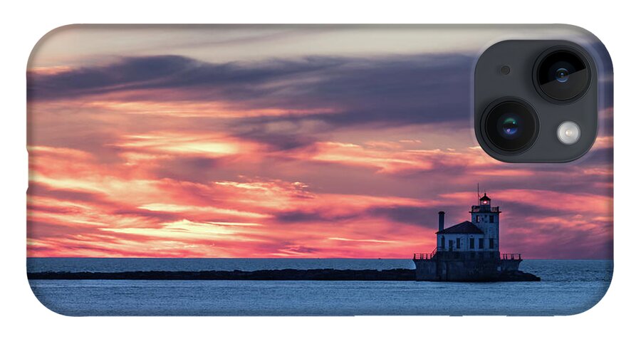 Sunset iPhone 14 Case featuring the photograph Oswego Light by Phil Spitze