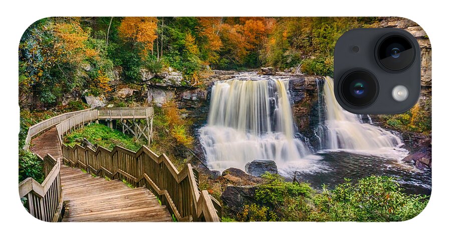 Wv iPhone 14 Case featuring the photograph Pathway to Blackwater Falls by Amanda Jones