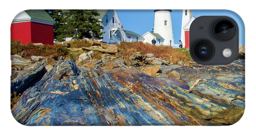 Maine iPhone 14 Case featuring the photograph Pemaquid Point Lighthouse by Tim Kathka