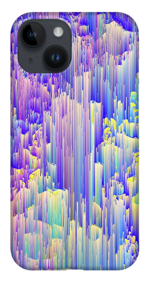 Glitch iPhone Case featuring the digital art Pixie Forest by Jennifer Walsh