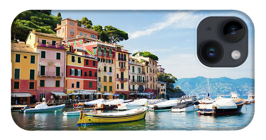 Water's Edge iPhone 14 Case featuring the photograph Portofino, Liguria, Italy by Brzozowska